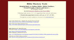 Desktop Screenshot of biblemasterytools.com